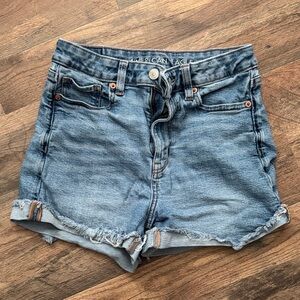 American Eagle Outfitters Women's Light Blue Jean Shorts